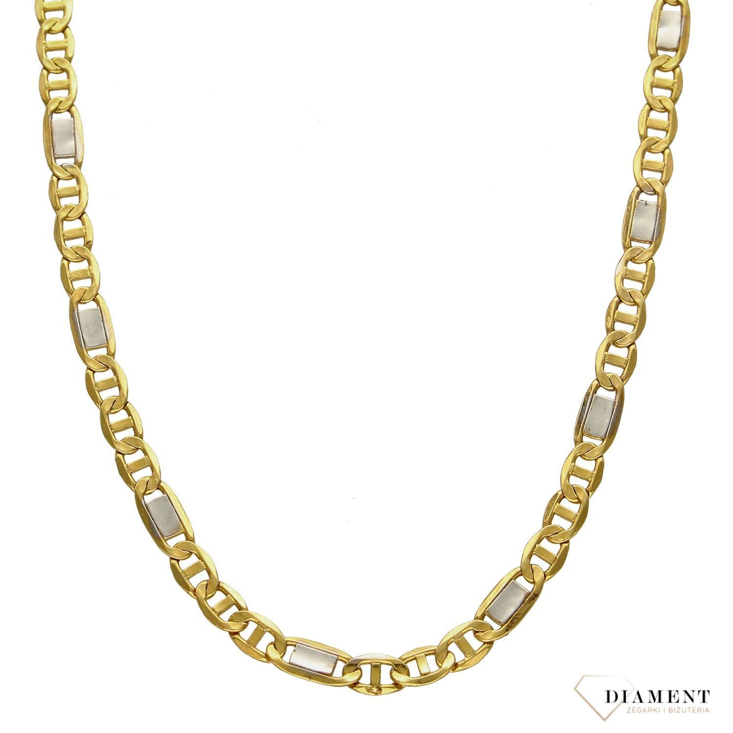 Złoty łańcuszek 585 o szerokości 4 mm DIA-LAN-1252-585 4mmv.jpg